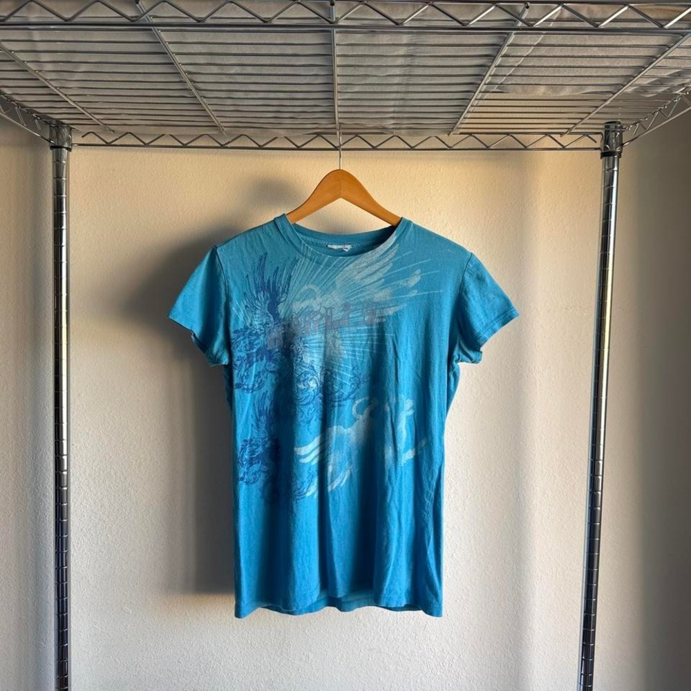 Harley Davidson Motodrom Salzburg Austria since 1903 baby tee teal blue winged b - Picture 2 of 5